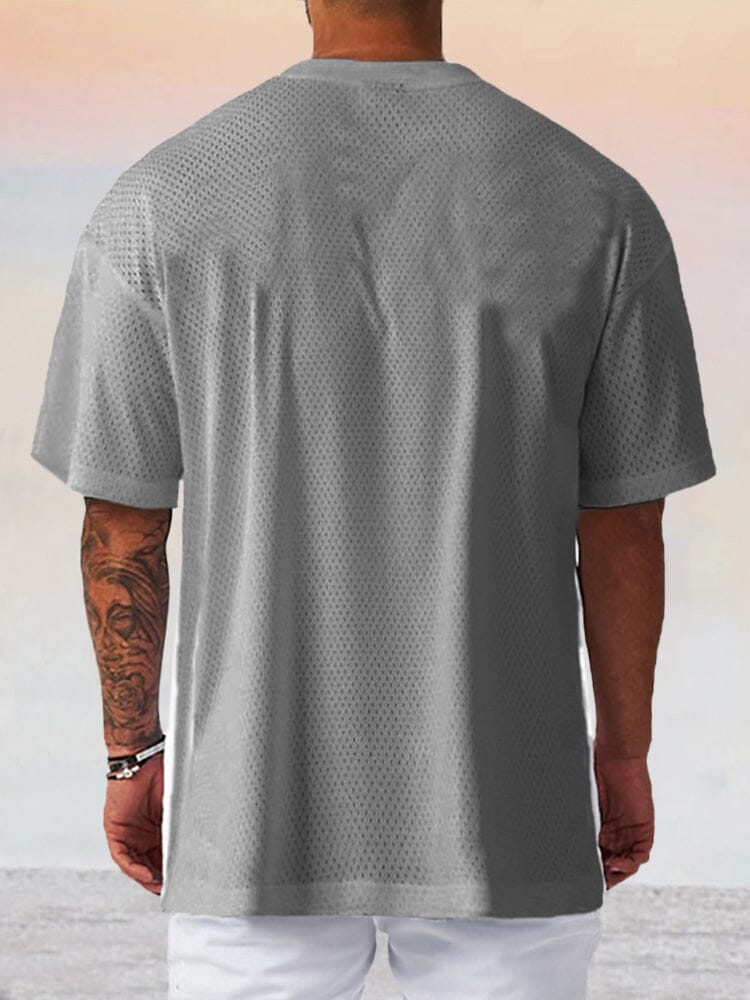 Casual Breathable Mesh T-shirt T-shirt coofandystore 