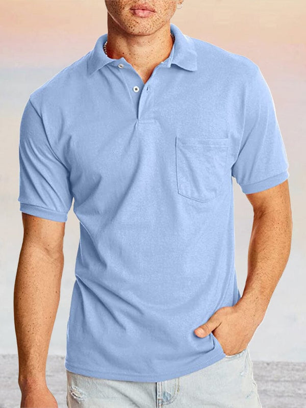Casual Comfy Polo Shirt Shirts & Polos coofandystore Light Blue S 