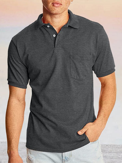 Casual Comfy Polo Shirt Shirts & Polos coofandystore Dark Grey S 