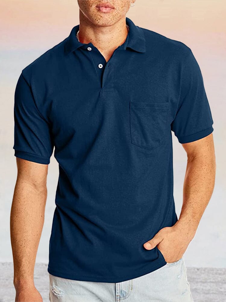 Casual Comfy Polo Shirt Shirts & Polos coofandystore Navy Blue S 