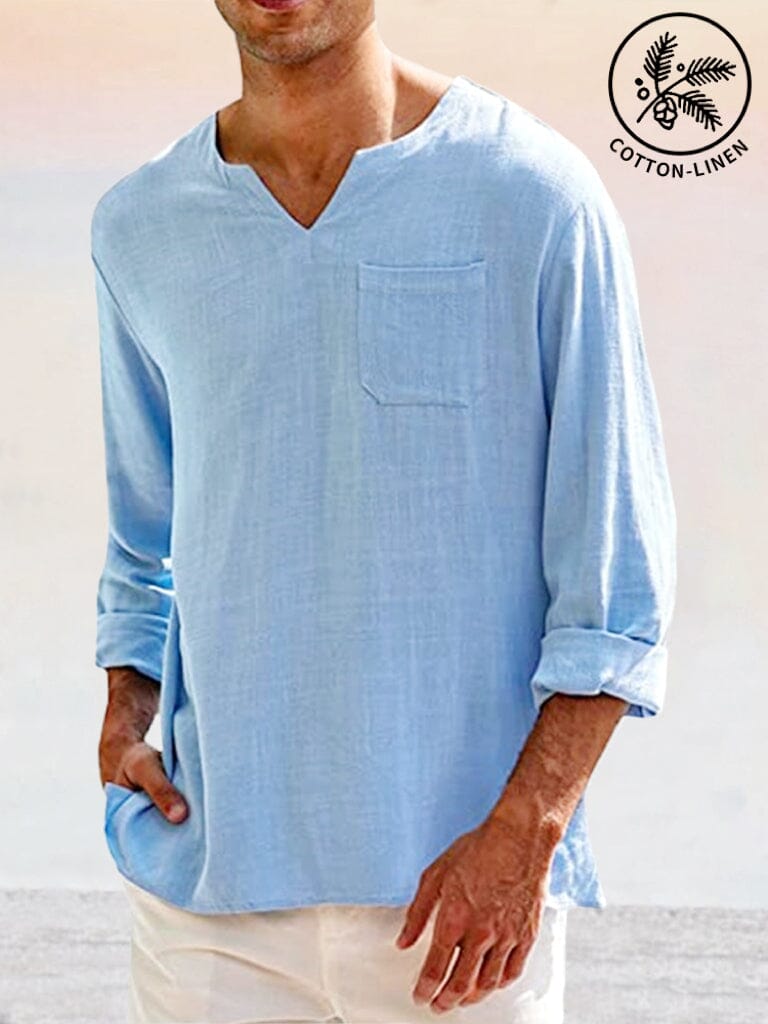 COOFANDY - Breathable Cotton Linen Shirt