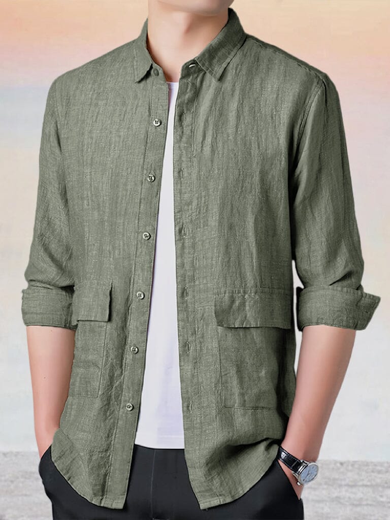 Cozy 100% Linen Shirt Shirts coofandystore 