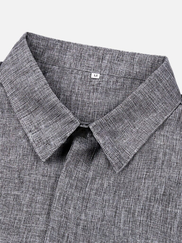 Casual Cotton Linen Shirt Shirts coofandystore 