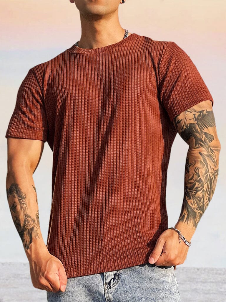 COOFANDY - Classic Stretchy Pit Strip T-shirt