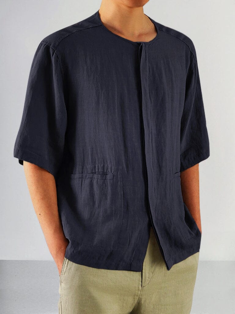 Casual Soft 100% Linen Shirt Shirts coofandy Black M 