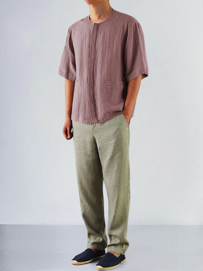 Casual Soft 100% Linen Shirt Shirts coofandy 