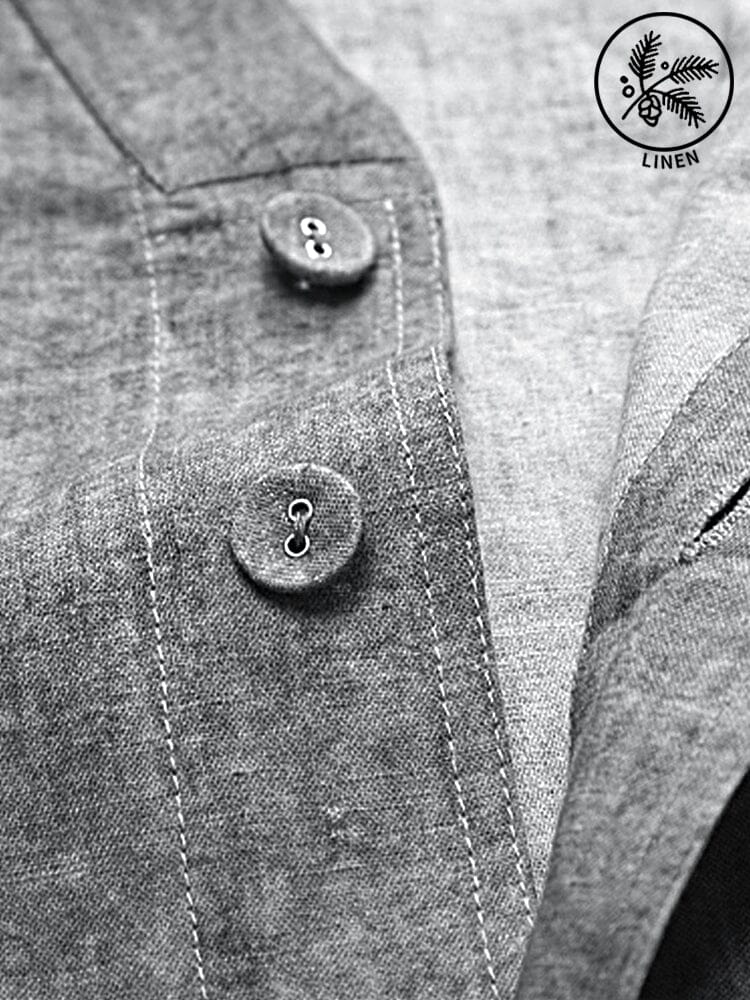 Unique Cozy 100% Linen Shirt Shirts coofandystore 