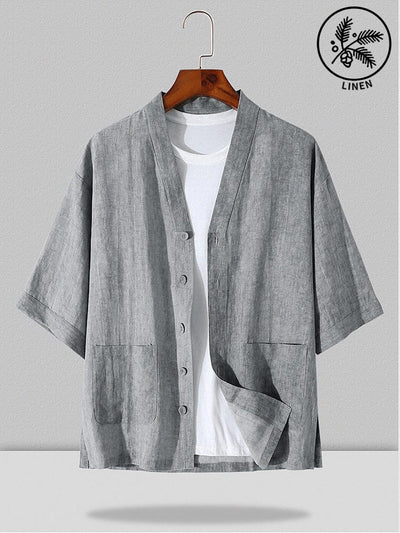 Unique Cozy 100% Linen Shirt Shirts coofandystore 