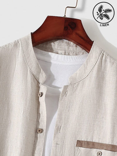 Casual 100% Linen Shirt Shirts coofandystore 