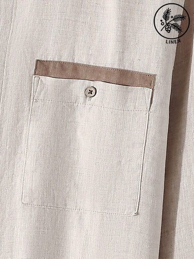 Casual 100% Linen Shirt Shirts coofandystore 