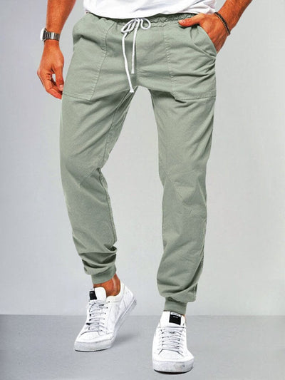 Casual Beam Feet Cargo Pants Pants coofandy 