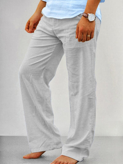 Soft Loose Cotton Linen Pants Pants coofandy Light Grey S 