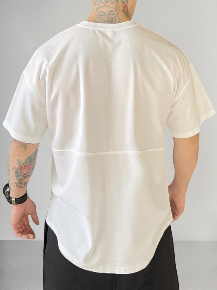 Casual Breathable Stretchy T-shirt T-shirt coofandy 