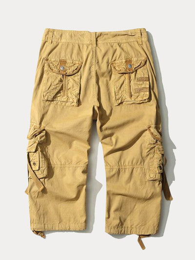 Stylish 100% Cotton Cargo Shorts Shorts coofandy 