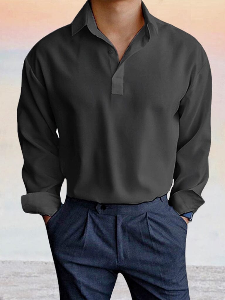 Soft Wrinkle Free Shirt Shirts coofandystore Black S 