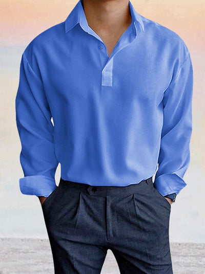 Soft Wrinkle Free Shirt Shirts coofandystore Blue S 