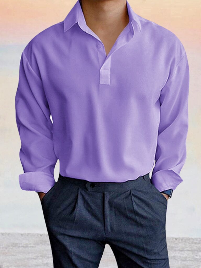 Soft Wrinkle Free Shirt Shirts coofandystore Purple S 