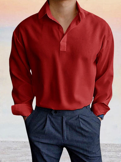 Soft Wrinkle Free Shirt Shirts coofandystore Red S 