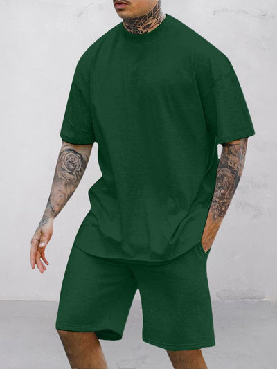 Casual Comfy Tracksuit Set Sets coofandystore Green S 