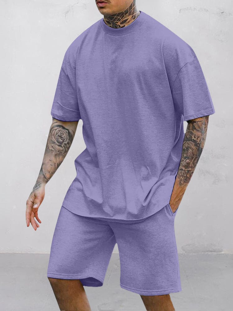 Casual Comfy Tracksuit Set Sets coofandystore Purple S 