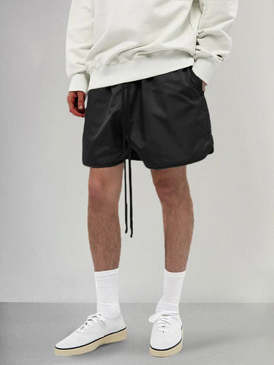 Cozy Drawstring Sweat Shorts Shorts coofandy Black M 