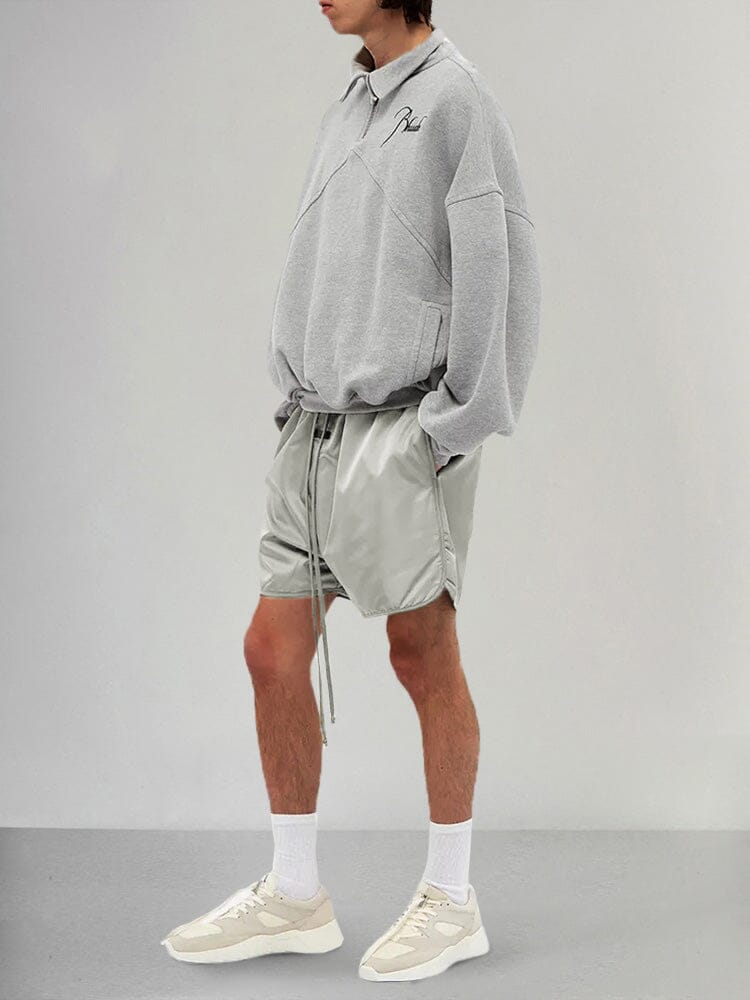 Cozy Drawstring Sweat Shorts Shorts coofandy 