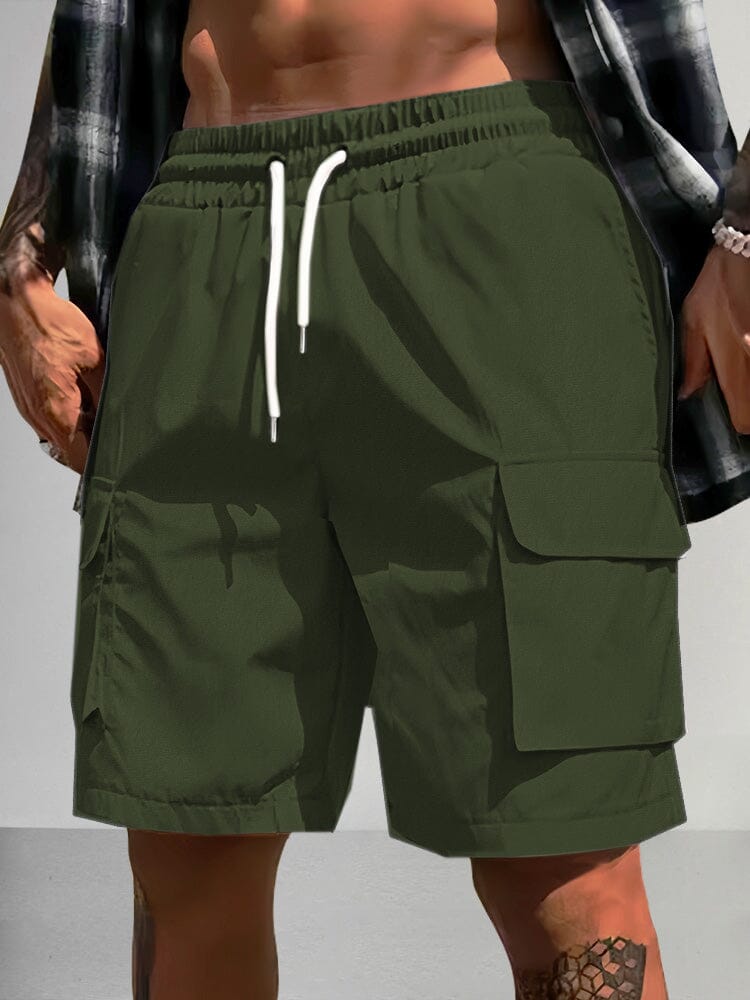 Casual Drawstring Sports Shorts Shorts coofandy Army Green S 