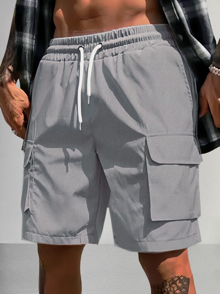 Casual Drawstring Sports Shorts Shorts coofandy Dark Grey S 