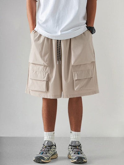 Soft Breathable Cargo Shorts Shorts coofandy Khaki M 