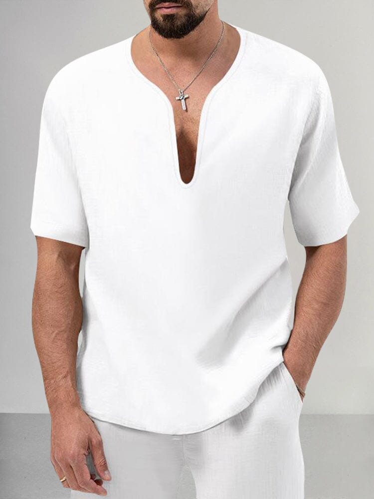 Cozy Cotton Linen Shirt Set Sets coofandystore 