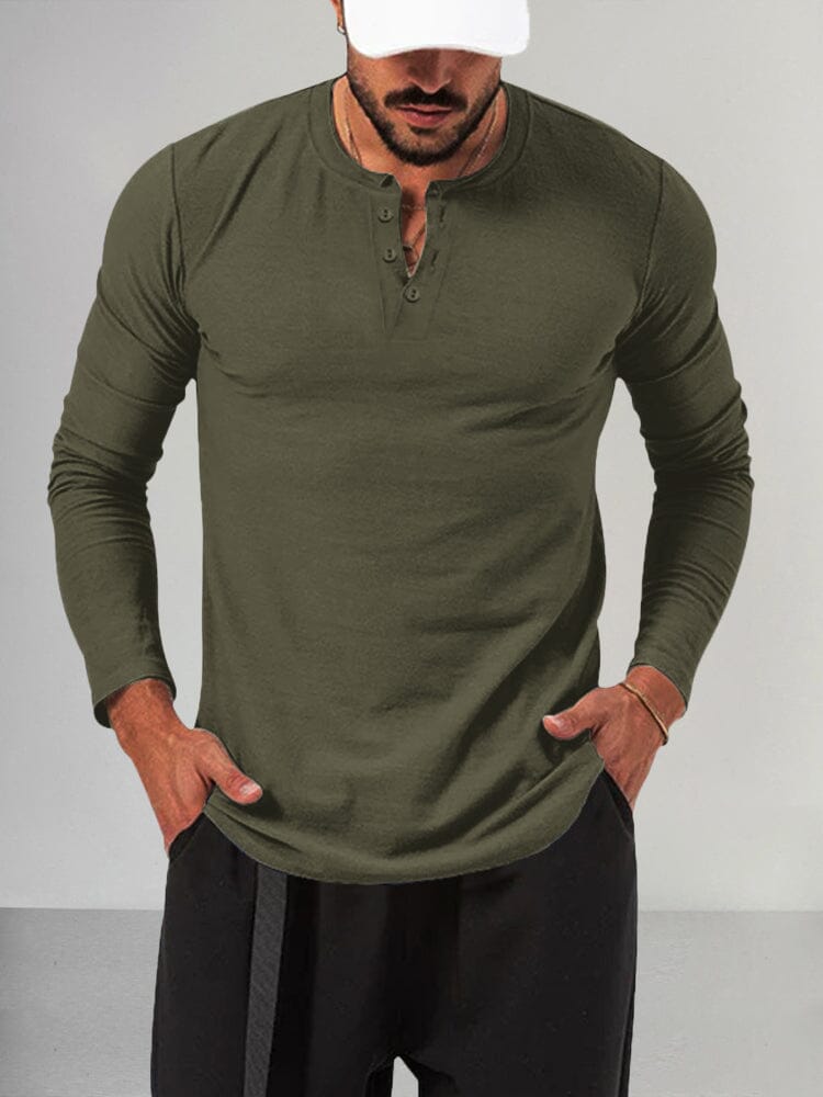 Classic Soft Stretchy Shirt Shirts coofandystore Army Green M 