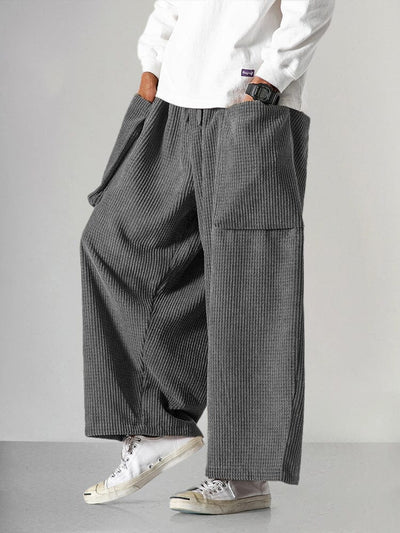 Casual Loose Corduroy Pants Pants coofandy 