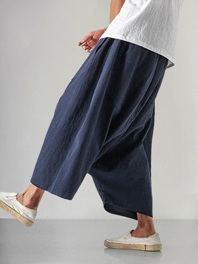 Cotton Linen Loose Harem Pants Pants coofandy 