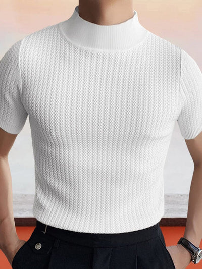 Casual Stretchy Turtleneck Top T-shirt coofandystore 