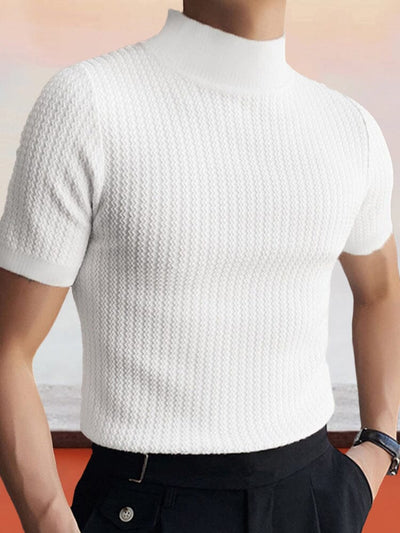 Casual Stretchy Turtleneck Top T-shirt coofandystore 