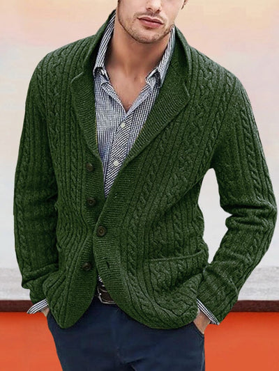 Casual Soft Cardigan Sweater Sweaters coofandystore Green M 