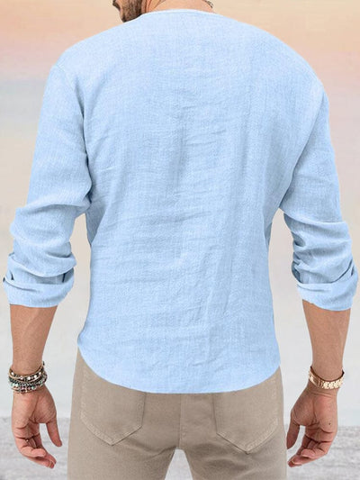 Casual Soft Cotton Linen Shirt Shirts coofandystore 