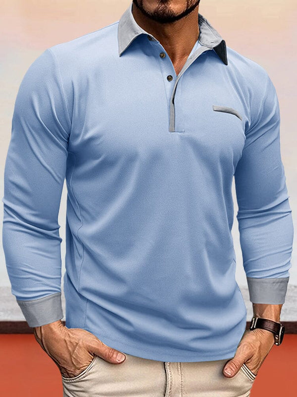 Cozy Breathable Polo Shirt Polos coofandystore Blue M 