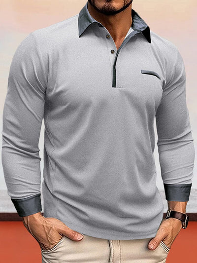 Cozy Breathable Polo Shirt Polos coofandystore Grey M 