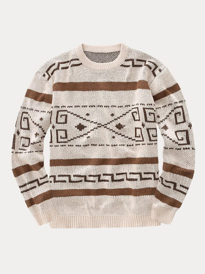 Stylish Creative Graphic Sweater Sweaters coofandy Apricot M 