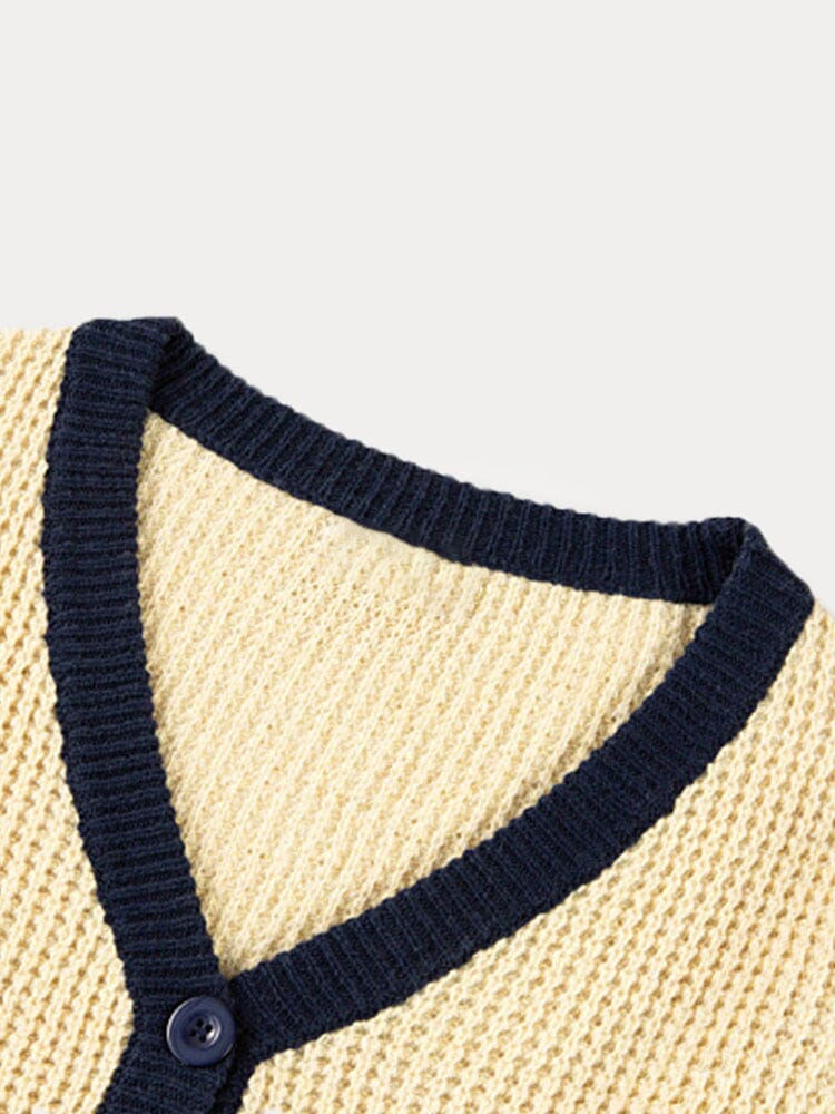 Casual Color Block Cardigan Sweater Hoodies coofandy 