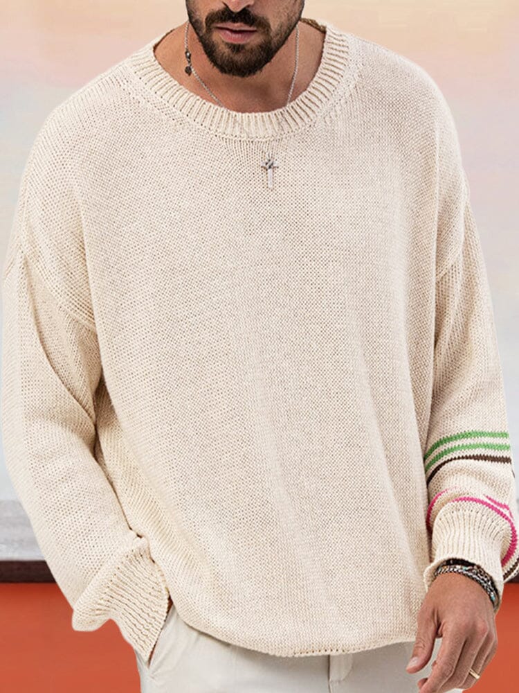 Casual Loose Knit Sweater Sweater coofandy 