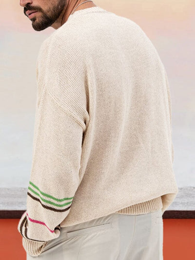 Casual Loose Knit Sweater Sweater coofandy 