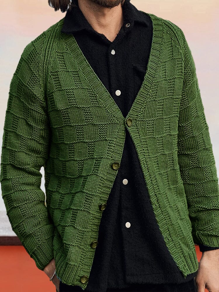Casual Soft Knit Cardigan Sweater coofandy Green M 