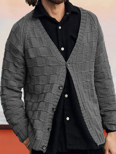 Casual Soft Knit Cardigan Sweater coofandy Grey M 