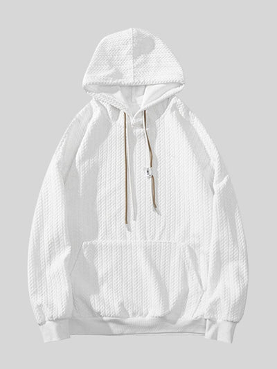 Soft Textured Pullover Hoodie Hoodies coofandystore 