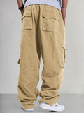 Loose 100% Cotton Cargo Pants Pants coofandy 