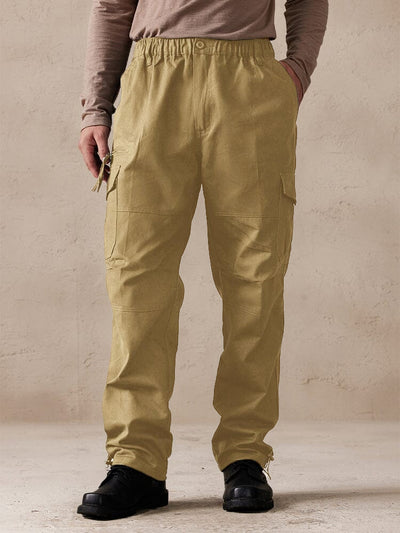 Pantaloni multitasche casual in cotone 100%.