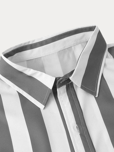 Premium Stretchy Stripe Shirt Shirts coofandy 