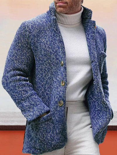 Causal Comfy Sweater Coat Coat coofandy Blue M 